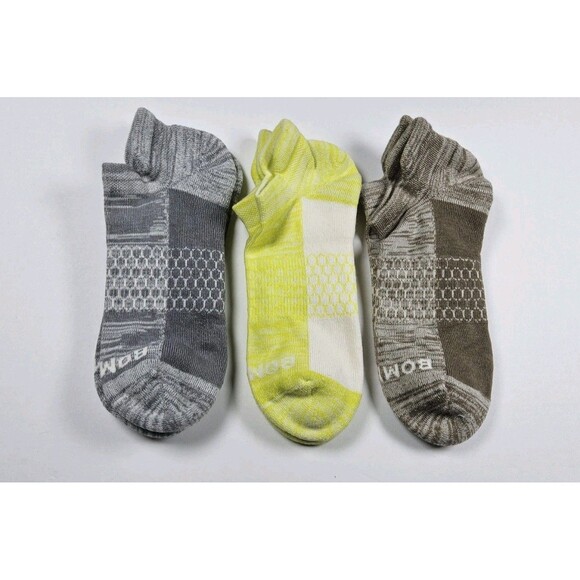 Bombas Assorted Athletic Ankle Socks Lot Of 3 Pairs Size M - Picture 1 of 2